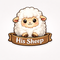 His Sheep Vinyl Sticker