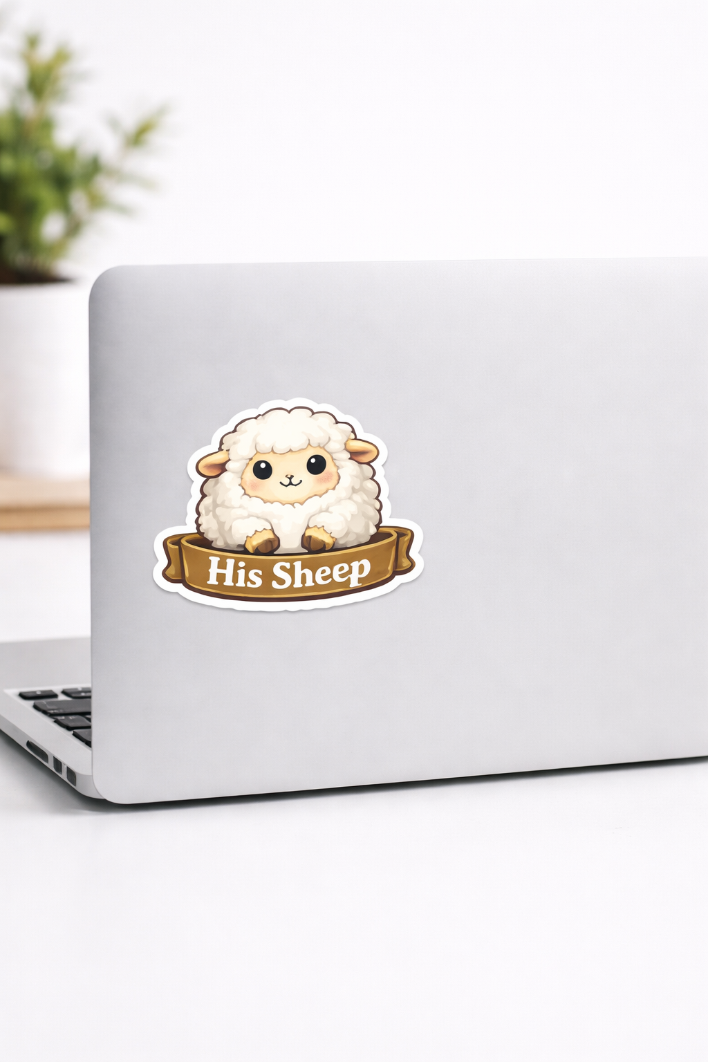 His Sheep Vinyl Sticker